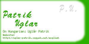 patrik uglar business card